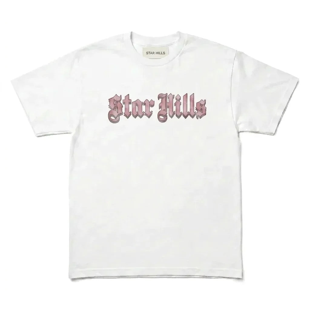 Star Hills White and Pink T-Shirt