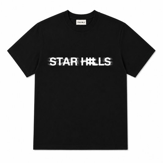 Star Hills Motion logo Black T-Shirt