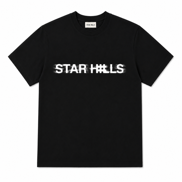 Star Hills Motion logo Black T-Shirt