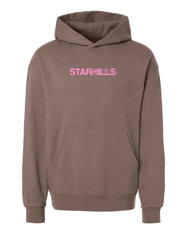Star Hills Blurry Pink Logo Hoodie