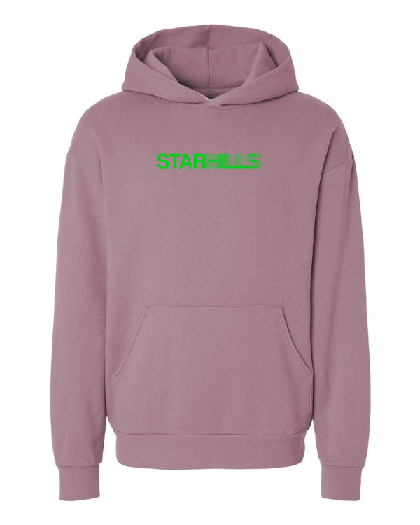 Star Hills Blurry Green Logo Hoodie