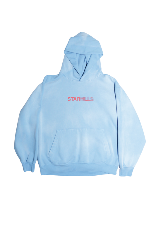 Sky Blue Star Hills Blurry Hoodie